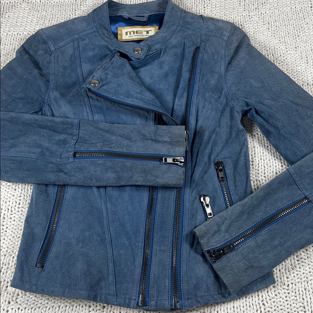 MET leather moto jacket